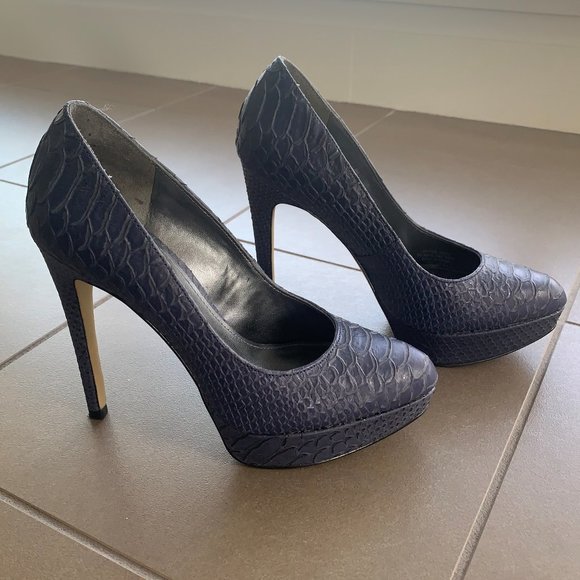 Enzo Angiolini Snakeskin Heels - Picture 3 of 4